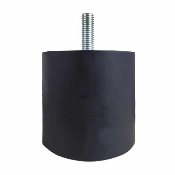 Tampon             amortisseur cylindrique caoutchouc Ø70 x 70 mm • Tige filetée M10 x 30 mm