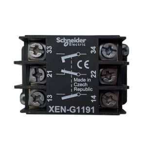 Bloc contacts 2 vitesses pour boîte à boutons pendante XACA Schneider • XEN-G1191
