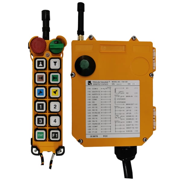 Radiocommande industrielle F24 – 12D • 11 boutons (2 crans)