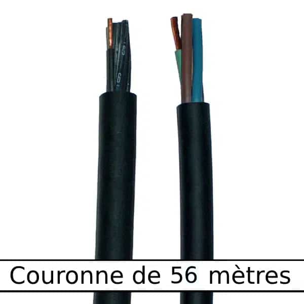 Câble        rond gaine néoprène • 5G4 mm² • 56 m