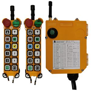 Radiocommande industrielle F24 – 12D avec 1 émetteur de secours • 11 boutons (2 crans)