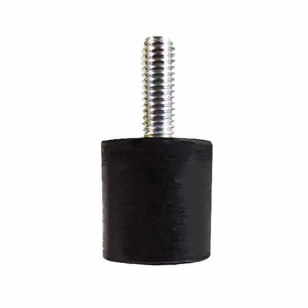 Tampon                               amortisseur cylindrique caoutchouc Ø20 x 20 mm • Tige filetée M6 x 16 mm