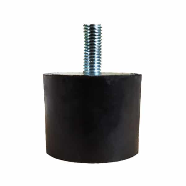 Tampon                  amortisseur cylindrique caoutchouc Ø50 x 40 mm • Tige filetée M10 x 25 mm