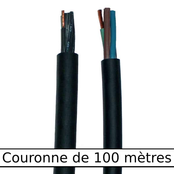Câble                  rond gaine néoprène • 3G1,5 mm² • 100 m