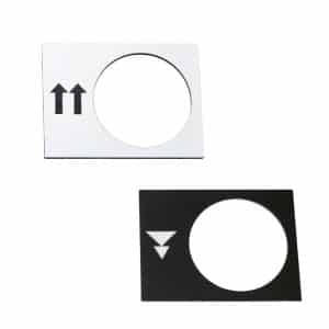 Etiquettes pour boîte à boutons pendante XACA Schneider • 30 x 40 mm